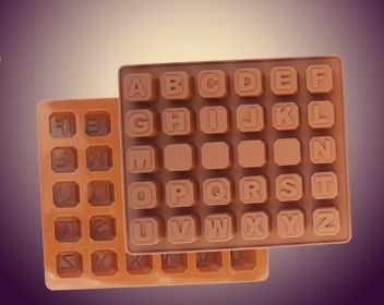 26 capital letter shape silicone mold