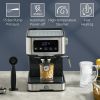 Home Kitchen Coffee Latte Cappuccino Espresso Machine with Milk Frother Wand