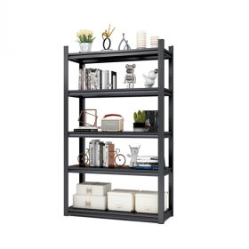 H72 * W47.2 * D23.6 Storage Shelves 5 Tier Heavy Duty Metal Shelving Unit Adjustable Shelving Units and Storage Rack Kitchen Garage Shelf