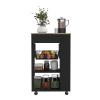 Kitchen Cart Sonex, Kitchen, Black / Light Oak