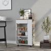 Kitchen Cart Sonex, Kitchen, White / Light Oak