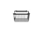 Oceanstar Stackable Metal Wire Storage Basket Set for Pantry, Countertop, Kitchen or Bathroom – Black, Set of 2