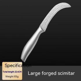 Stainless Steel Forged Banana Fruit Knife (Option: Large Forged Machete)