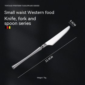 Retro Design Small Waist Knife, Fork And Spoon (Option: Main Knife)