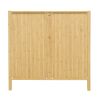 Bamboo 2 door cabinet, Buffet Sideboard Storage Cabinet, Buffet Server Console Table, for Dining Room, Living Room, Kitchen, Hallway