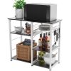 3-Tier Kitchen storage shelf;  Baker's Rack ; Microwave Stand with Storage for Kitchen Dining Room Living room