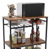 3-Tier Kitchen storage shelf;  Baker's Rack ; Microwave Stand with Storage for Kitchen Dining Room Living room