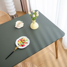 Sheepskin All-inclusive Tablecloth Waterproof And Oil-proof Disposable Anti-scald Tablecloth (Option: Dark Green-Suitable For 90X150cm)