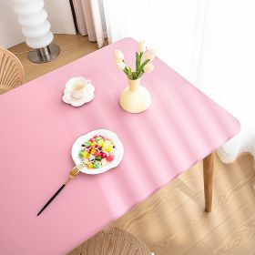 Sheepskin All-inclusive Tablecloth Waterproof And Oil-proof Disposable Anti-scald Tablecloth (Option: Cherry Blossom Powder-Suitable For 80X120cm)